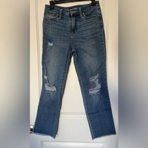 Universal Thread, size 6, distressed medium-blue jeans